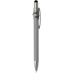 Stylo publicitaire bille recyclé RCS avec stylet et toupie antistress Rill