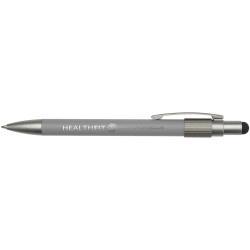 Stylo publicitaire bille recyclé RCS avec stylet et toupie antistress Rill
