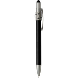 Stylo publicitaire bille recyclé RCS avec stylet et toupie antistress Rill