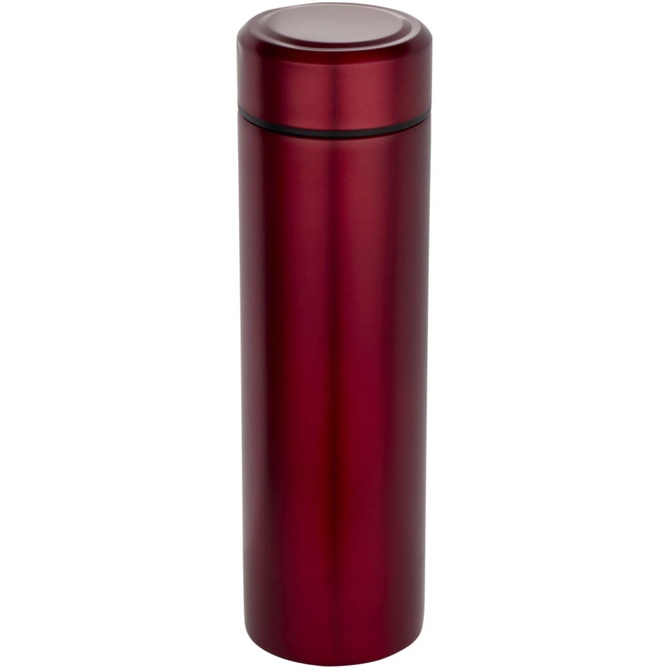 Gourde publicitaire Taylor en acier inoxydable à double paroi de 450 ml avec filtre à thé