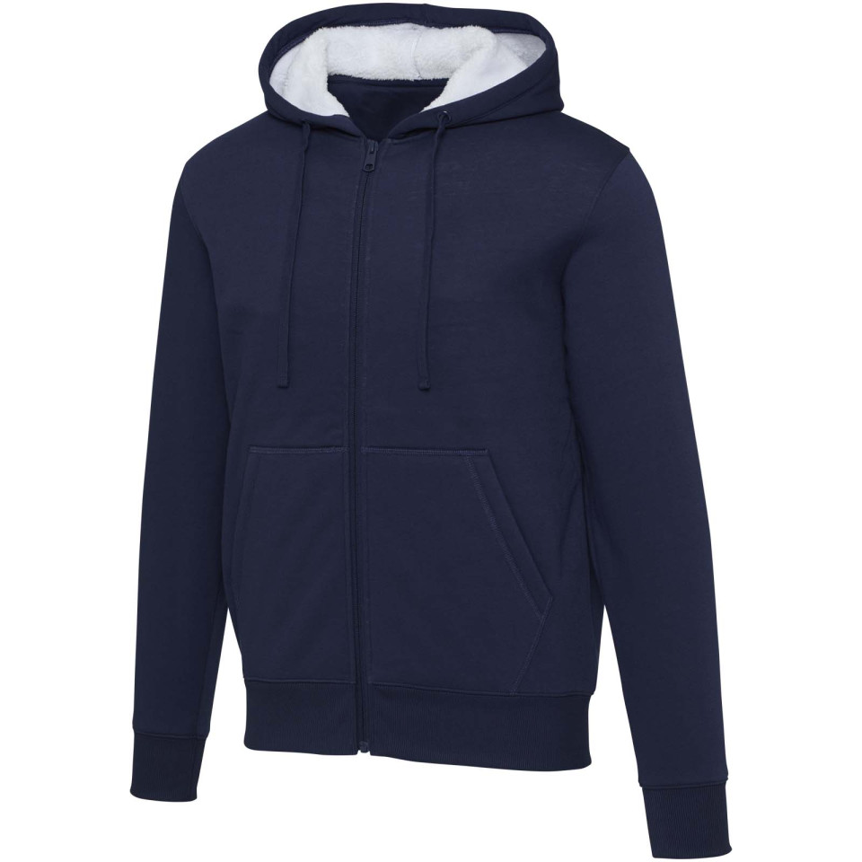 Sweat publicitaire à capuche sherpa Natron intégralement zippé