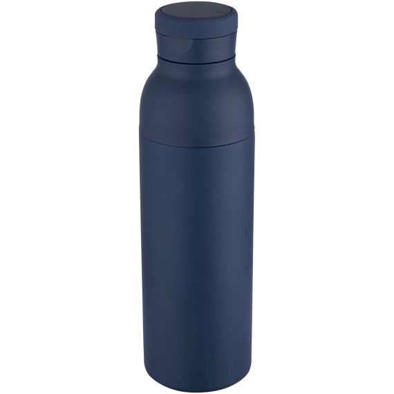 Bouteille publicitaire avec isolation sous vide Illuminate double paroi de 650 ml en acier inoxydable recyclé certifié RCS