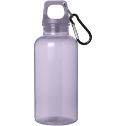 Bouteille publicitaire d'eau 400 ml en aluminium recyclé certifié RCS Oregon avec mousqueton