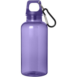 Bouteille publicitaire d'eau 400 ml en aluminium recyclé certifié RCS Oregon avec mousqueton