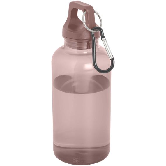 Bouteille publicitaire d'eau 400 ml en aluminium recyclé certifié RCS Oregon avec mousqueton