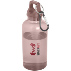 Bouteille publicitaire d'eau 400 ml en aluminium recyclé certifié RCS Oregon avec mousqueton