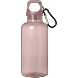 Bouteille publicitaire d'eau 400 ml en aluminium recyclé certifié RCS Oregon avec mousqueton