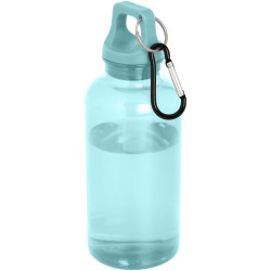 Bouteille publicitaire d'eau 400 ml en aluminium recyclé certifié RCS Oregon avec mousqueton
