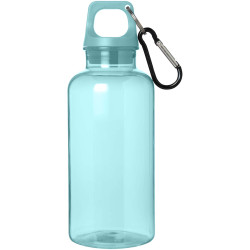 Bouteille publicitaire d'eau 400 ml en aluminium recyclé certifié RCS Oregon avec mousqueton