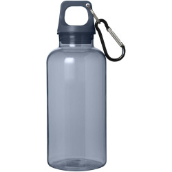 Bouteille publicitaire d'eau 400 ml en aluminium recyclé certifié RCS Oregon avec mousqueton