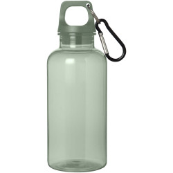 Bouteille publicitaire d'eau 400 ml en aluminium recyclé certifié RCS Oregon avec mousqueton
