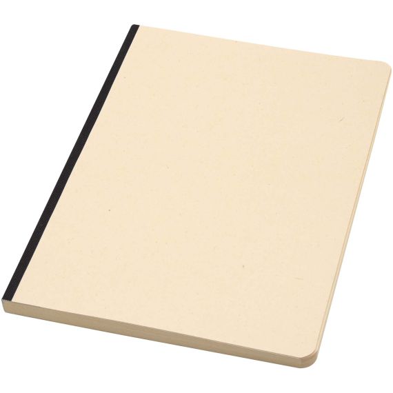 Carnet publicitaire Liliana à couverture souple en canne à sucre et RPET A5