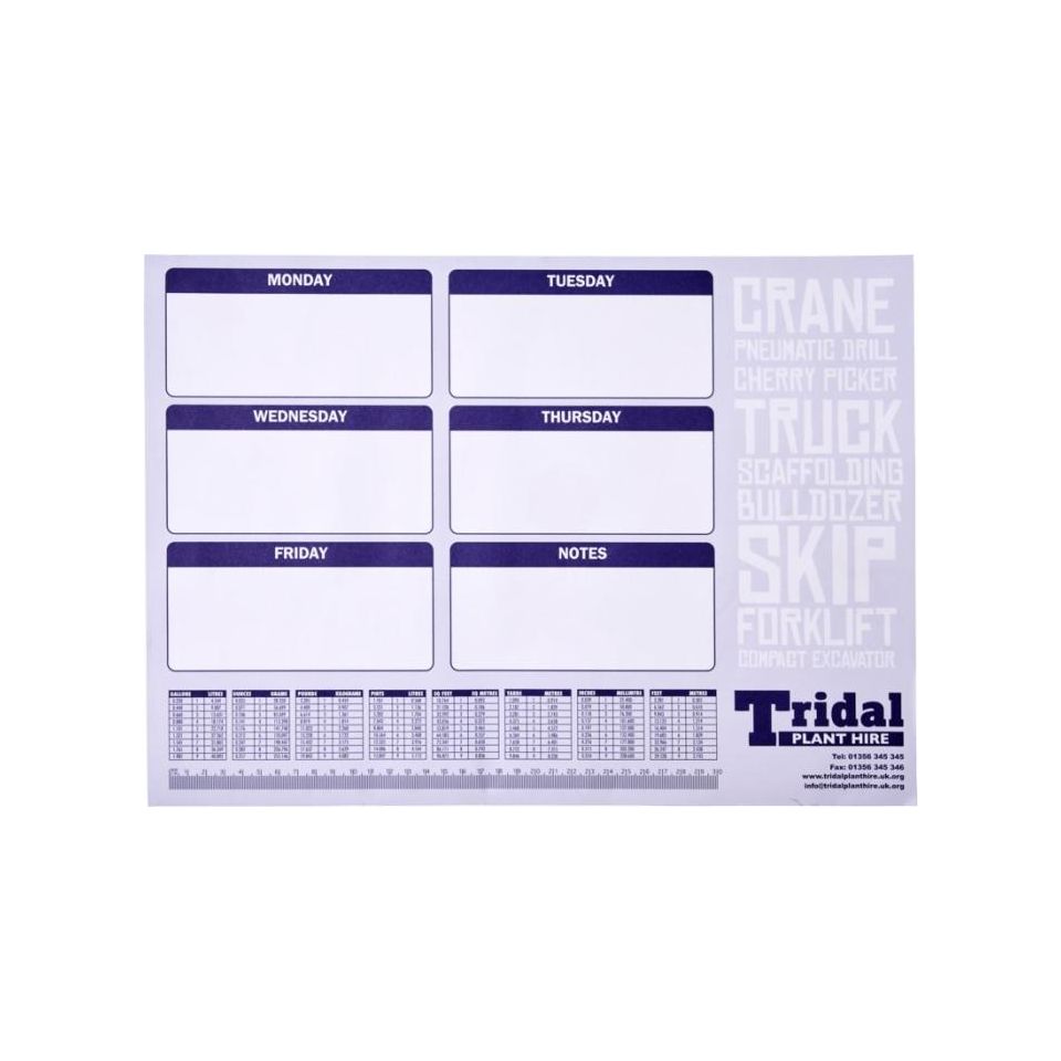 Sous-main Desk-Mate® FSC A2 publicitaire fabriqué en Europe