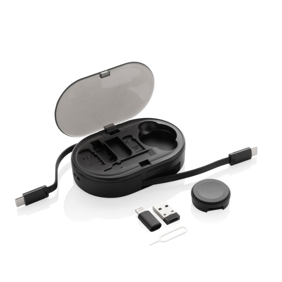 Kit publicitaire de recharge 60W en plastique recyclé RCS Chargevix