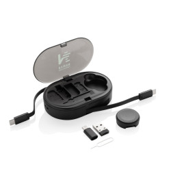 Kit publicitaire de recharge 60W en plastique recyclé RCS Chargevix
