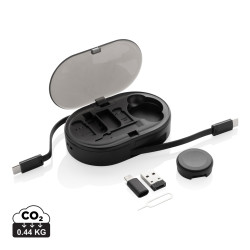 Kit publicitaire de recharge 60W en plastique recyclé RCS Chargevix