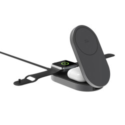 Chargeur publicitaire 25W sans fil et pliable 3-en-1 Quantum