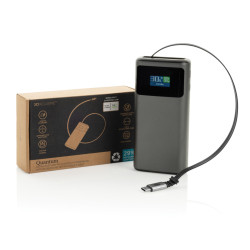 Powerbank publicitaire 10.000mAh avec écran et PD45W Quantum RCS