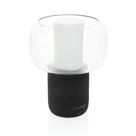 Lampe publicitaire avec haut-parleur 10W en plastique recyclé RCS Lux