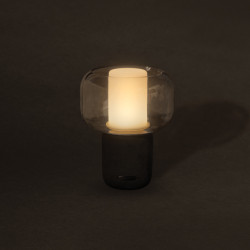 Lampe publicitaire avec haut-parleur 10W en plastique recyclé RCS Lux