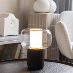 Lampe publicitaire avec haut-parleur 10W en plastique recyclé RCS Lux
