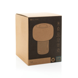 Lampe publicitaire avec haut-parleur 10W en plastique recyclé RCS Lux