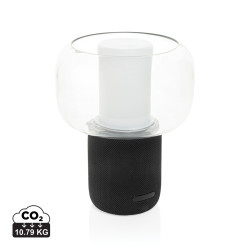 Lampe publicitaire avec haut-parleur 10W en plastique recyclé RCS Lux