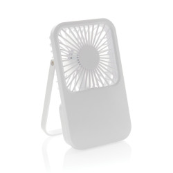 Ventilateur publicitaire de bureau en plastique recyclé RCS Aervina