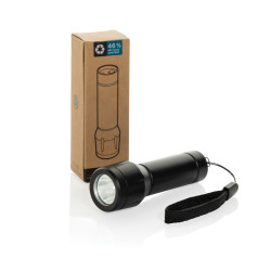 Lampe publicitaire rechargeable par USB en plastique recyclé RCS Flara