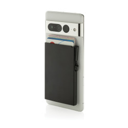 Porte-cartes publicitaire magnétique pour téléphone en aluminium