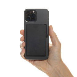 Porte-cartes publicitaire magnétique pour téléphone en aluminium