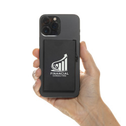 Porte-cartes publicitaire magnétique pour téléphone en aluminium