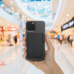 Porte-cartes publicitaire magnétique pour téléphone en aluminium