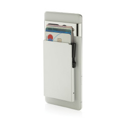 Porte-cartes publicitaire magnétique pour téléphone en aluminium