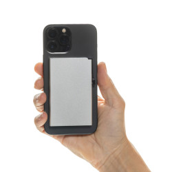 Porte-cartes publicitaire magnétique pour téléphone en aluminium