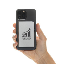 Porte-cartes publicitaire magnétique pour téléphone en aluminium