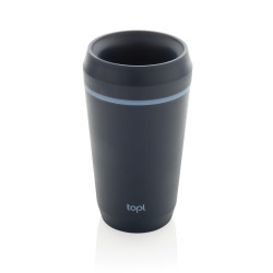 Mug publicitaire 354 ml avec couvercle 360 en plastique recyclé Topl