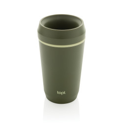 Mug publicitaire 354 ml avec couvercle 360 en plastique recyclé Topl