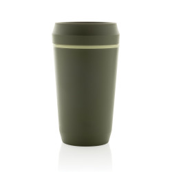 Mug publicitaire 354 ml avec couvercle 360 en plastique recyclé Topl
