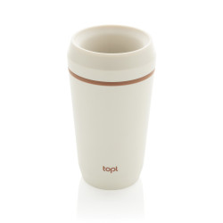Mug publicitaire 354 ml avec couvercle 360 en plastique recyclé Topl