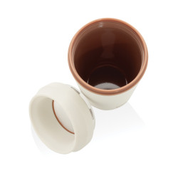 Mug publicitaire 354 ml avec couvercle 360 en plastique recyclé Topl