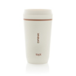 Mug publicitaire 354 ml avec couvercle 360 en plastique recyclé Topl
