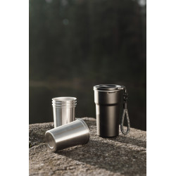 Set publicitaire de 4 tasses 250ml en acier inoxydable RCS Parks Vinga