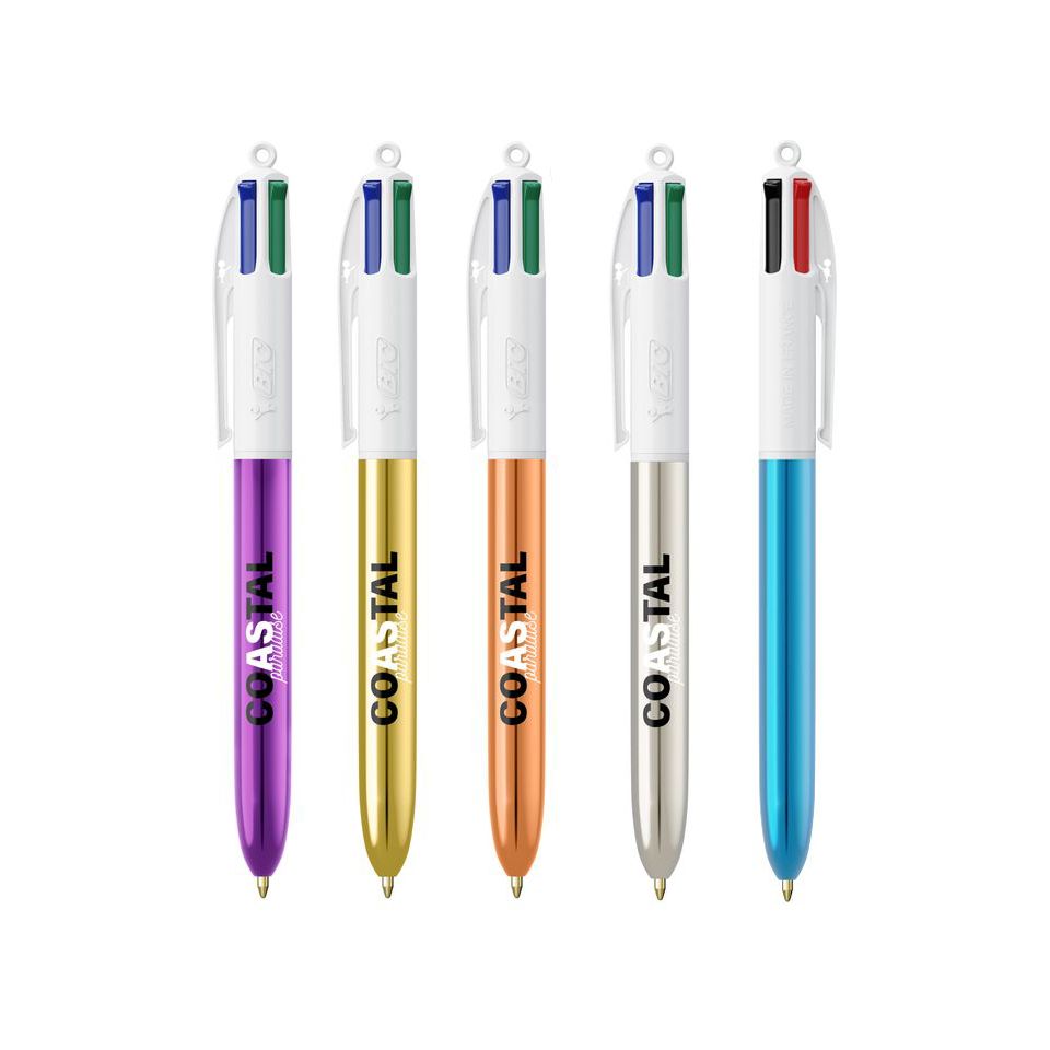 Stylo 4 couleurs publicitaire fabriqué en FranceBIC® Shine