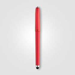 Stylo publicitaire bille encre gel en plastique recyclé avec bille anti-stress