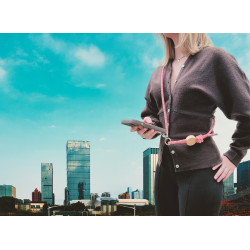Lanyard publicitaire pour smartphone Madrid RPET