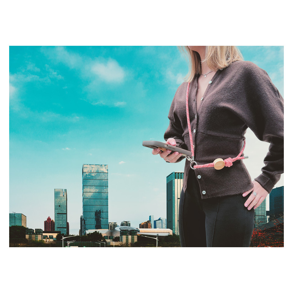 Lanyard publicitaire pour smartphone Madrid RPET