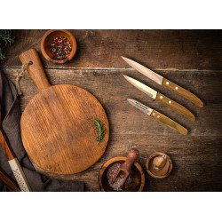 Set publicitaire de 3 couteaux de cuisine Napoli