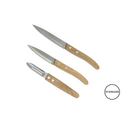 Set publicitaire de 3 couteaux de cuisine Napoli