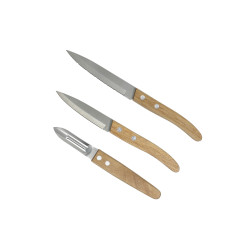 Set publicitaire de 3 couteaux de cuisine Napoli